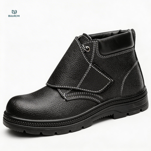 Anti-Scald Leather Welding Safety Shoes <strong>Steel</strong> <strong>Toe</strong> <strong>Cap</strong> Heat Resistant Welder Work <strong>Boots</strong> for Electric Welding Men <strong>Women</strong> - Product Image 1