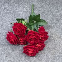 Künstliche Geprägte Seidenrosen Hybrid Kunstblumen Klassischer Stil für Außenbereich Wohnzimmer Hochzeitsdekoration; Fabrik-Großhandel