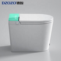 Nouveau design Bidet électronique automatique allongé à chasse d'eau électrique Wc en céramique en forme de U monté au sol Toilette intelligente intelligente
