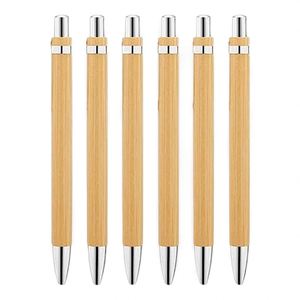 Wholesale Blank Laser Engraving Promotional Bamboo Grip <b>Ballpoint</b> <b>Pen</b> with 0.5mm Tip Customizable Logo & Multi-color Ink - Product Image 2