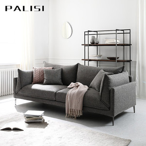 Sofá Nórdico <span class=keywords><strong>de</strong></span> 3 Plazas con Cojines <span class=keywords><strong>de</strong></span> Tela Elegantes para Sala <span class=keywords><strong>de</strong></span> Estar Minimalista, Muebles <span class=keywords><strong>de</strong></span> Sofá con <span class=keywords><strong>Respaldo</strong></span> <span class=keywords><strong>de</strong></span> Plumas Acogedor - Product Image 4