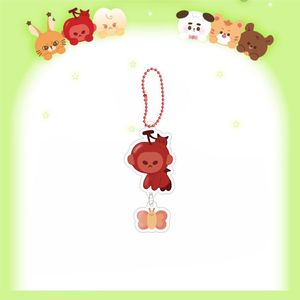 Kpop BIG-MOONG-CHILL dessin animé mignon acrylique porte-clés 5CM longue chaîne pendentif à breloque sac à dos accessoires Decora Johnny YUTA cadeau - Product Image 3