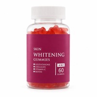 Gummies de Collagène et Glutathion de Haute Qualité, Naturelles, Végétaliennes, Sans Gluten, pour la Beauté des Cheveux et des Ongles, Éclaircissantes pour la Peau, Vitamines en Forme d'Ours pour Enfants