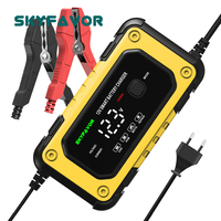 Cargador de Batería de Coche de 12V, Suministro del Fabricante, Cargador Automático de 6A para Motocicleta y Coche, Cargador de Batería de Plomo-Ácido GEL AGM EFB
