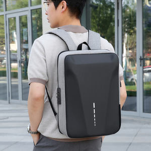 Sac à dos tendance antivol en gros, nouveau modèle, imperméable, en PVC, coque rigide, fermeture éclair, polyester, élégant, pour ordinateur portable - Product Image 6