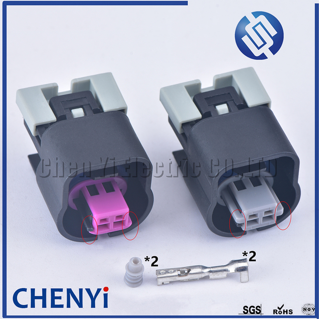 2 Pin Automotive Waterproof Connector Camshaft Intake Exhaust VVT Solenoid Socket Plug 15335987 for GM Opel Insignia