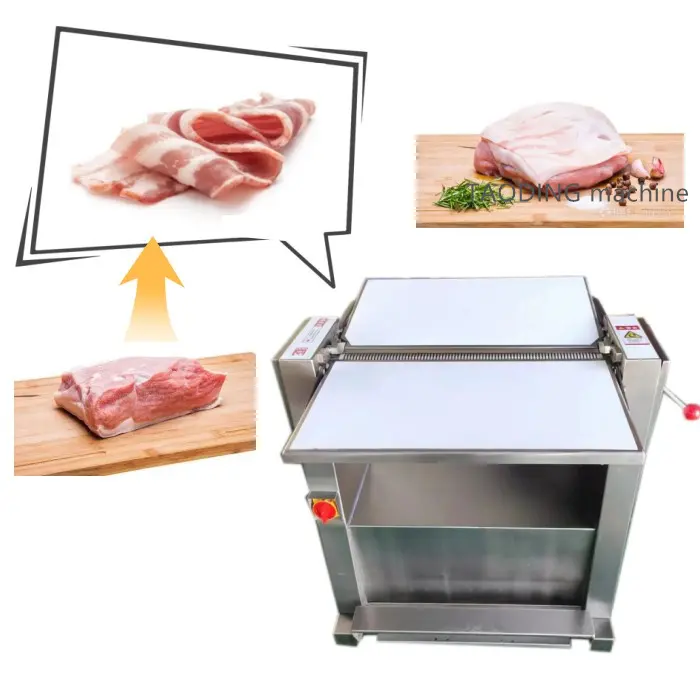 automatic small pork skin peeler machine pigskin Peeling Machine meat skin cutting for sale