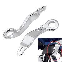 Kit de support de carénage avant de moto en aluminium noir/chrome, compatible avec Road Glide FLTRX 2015-2023