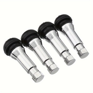 Válvula sin cámara TR414AC de goma con núcleo de latón para neumáticos de coche, estándar americano - Product Image 5