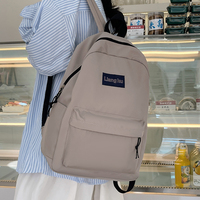 Mochila Casual Impermeable de Oxford para Viajes, con Cierre de Cremallera, Moderna y Versátil, para Estudiantes de Secundaria, Preparatoria y Universidad