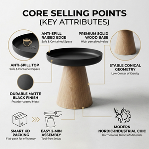 <span class=keywords><strong>Table</strong></span> d'appoint <span class=keywords><strong>ronde</strong></span> moderne en métal pour chambre à coucher, <span class=keywords><strong>table</strong></span> d'appoint en bois et métal pour <span class=keywords><strong>salon</strong></span>, <span class=keywords><strong>table</strong></span> basse d'appoint pour canapé, vente en gros - Product Image 5