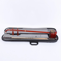 High-end Custom Handmade Red Sandalwood Erhu- Professional Chinese 2-String Violin with Piano Finish Box & Bow Stage Performance