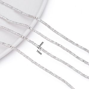 Beaded Bracelets And Necklaces DIY Jewelry Accessories Black Gallstone Square Curved <b>Spacers</b> 1mm Aperture 1pcs Modern Style - Product Image 3