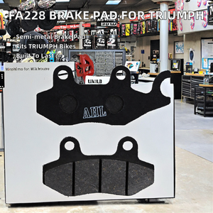 ผ้าเบรกดิสก์หน้า-หลังแบบกึ่งโลหะ FA228 สำหรับรถมอเตอร์ไซค์ Honda CMX250 CA125 Kawasaki KLR650 Suzuki AN400 Benelli 150 - Product Image 3