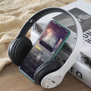 Toophet p47 אלחוטי עבור אוזניות על האוזן & מעל האוזן & ear משחק אוזניות בס עבור iphone כחול עמיד למים - Product Image 2