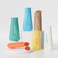 Bouteille en plastique HDPE pour crème pour les mains, vente en gros, directement de l'usine, avec bouchon à clapet, pour shampoing et après-shampoing