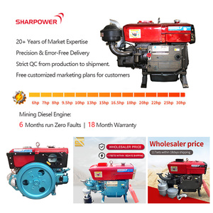 เครื่องยนต์ Sharpower 24 แรงม้า รุ่น ZS1115 4 จังหวะ ระบายความร้อนด้วยน้ำ สูบเดียว พร้อมปั๊มและตลับลูกปืน คุณภาพสูง - Product Image 5