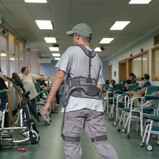Exoskeleton Power Walking Robot Electric Booster Climbing Artifact Knee Strength Training for the Elderly