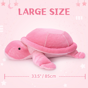 Mooie stijl realistische roze zeeschildpad knuffelkussen voor baby verjaardagsfeestjes, huisdecoratie en kinderkamer cadeaus - Product Image 4