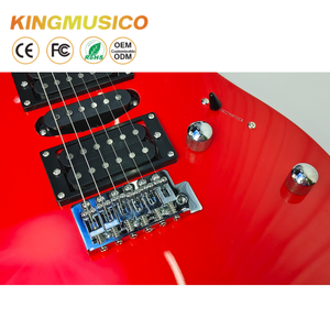 <span class=keywords><strong>Guitarra</strong></span> Eléctrica GC-06E KINGMUSICO con Acabado Brillante, Cuerpo de Álamo, Mástil de Arce, Diapasón Techwood, 24 Trastes, Pastillas HSH, Herrajes Cromados - Product Image 2