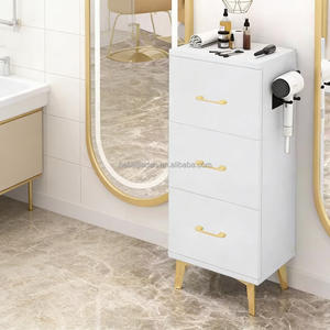 Set di Attrezzature per Salone di Bellezza: Armadietto Portaoggetti, Specchi e Postazioni per Parrucchieri e Trucco - Product Image 1