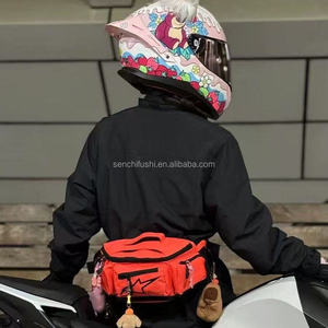 Sac messager moto D2029 - Sac banane imperméable en nylon et PVC pour le cyclisme et le rangement de loisirs - Product Image 3