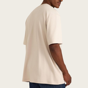 เสื้อยืดผู้ชายไซส์ใหญ่ ผ้าคอตตอน 100% หนานุ่ม พิมพ์โลโก้ได้ตามสั่ง สไตล์สตรีทแวร์ เสื้อยืดเปล่าสำหรับขายส่ง - Product Image 2