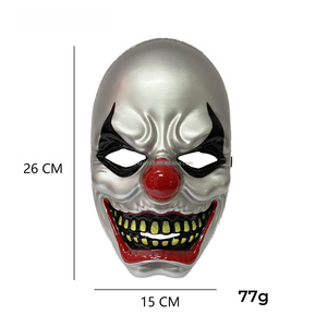 Hongliang New Spirit Halloween Effrayant Masque De Clown Visage Complet w Rouge Creepy Dents Horreur Joker Party Masque Fabricant - Product Image 3
