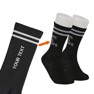 Custom Embroidered Knitted Ankle Yoga & Pilates <b>Socks</b> – All Season Non-Slip Eco-Friendly for Women Fitness - Product Image 1