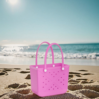 Sac à main portable multicolore avec logo personnalisé Sac de plage de luxe au design tendance Sacs de plage fourre-tout en EVA