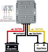 Nouveau convertisseur CC-CC 5V 10A 50W pour conversion abaissement de tension 12V vers 5V (entrées CC 12-55V) Fabriqué en Chine