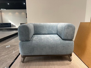 Canapé modulaire sectionnel élégant et moderne en velours côtelé <span class=keywords><strong>gris</strong></span>, sans armature, compressé, à modules détachables, rembourré, anti-acariens pour - Product Image 5