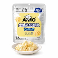 Biscuits aromatisés au fromage et aux fruits Aimo - Biscuits sandwich sucrés - Rapides et prêts à consommer - Chaque paquet contient 27 grammes