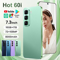 Venta al por Mayor del Teléfono Inteligente Infinix Hot 60i 5G, Pantalla Android de 7.3 Pulgadas, 16 GB + 1 TB de Almacenamiento, Versión Global para Juegos, Hot 50i