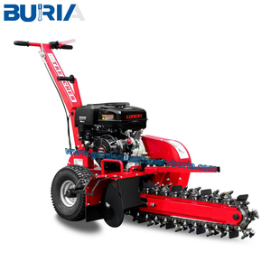 Máquina de zanjas de alta potencia de 15HP, Mini máquina de zanjadora de cadena, Mini zanjadora para limpieza de tierras, excavación de zanjas de deshierbe - Product Image 1