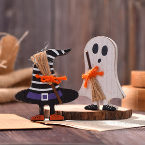 Ensemble de figurines en bois de chauve-souris fantômes d'Halloween pour décoration intérieure MSC034 - Product Image 3