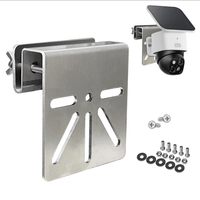 Support de surveillance CCTV en acier inoxydable pour canal de drainage avec pince de fixation pour gouttière et rainure de drainage pour la sécurité des caniveaux