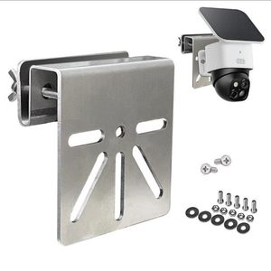 Staffa di Sorveglianza CCTV per Canale di Drenaggio in Acciaio Inossidabile con Morsetto per Tubo con Scanalatura Antipioggia per Sicurezza Grondaie - Product Image 1