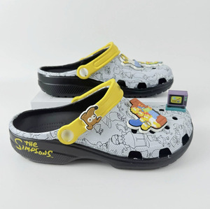 <span class=keywords><strong>Crocs</strong></span> Simpsons Burger Shop, style Croc, respirants, imperméables, en EVA, unisexes, style parent-enfant, sandales de plage antidérapantes pour enfants, 2 cm - Product Image 4