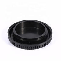 Accessoires pour appareil photo numérique, plastique noir, adapté à toutes les marques de ceintures, couverture avant et arrière d'objectif