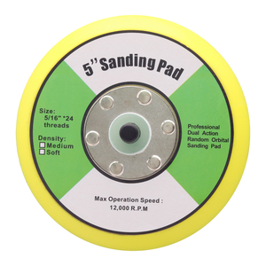 Hoge Kwaliteit Velcro Geel Pneumatisch Schuurkussen Multi-Size Aangepaste Gaten Schuurgereedschap Voor Willekeurige Orbitale Schuurmachine - Product Image 3