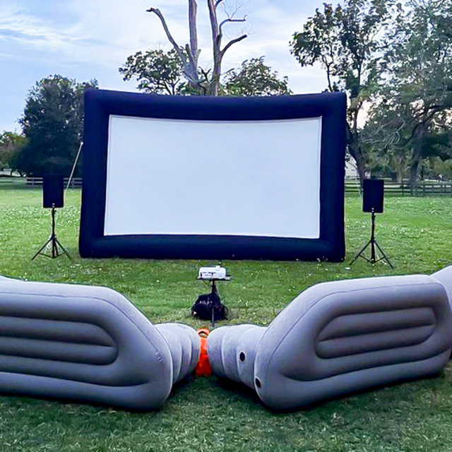 Hot Sale Blow up Inflatable Air Movie Screen Outdoor Cinema With Inflatable Projector Multiple Sizes Screen