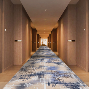 Alfombra Moderna de Pared a Pared, de Bucle Medio, Lavable, Antideslizante, con Diseño Floral, para Hoteles, Dormitorios y Pasillos - Product Image 4