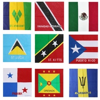 Bandana en coton respirant personnalisé avec drapeau du Mexique et motif défilant pour le sport