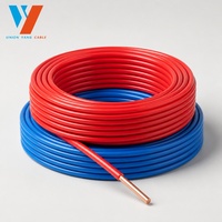 Câble électrique rigide BV couleur personnalisée, en cuivre nu, isolé PVC, 1,5-6 mm, pour câblage domestique et bâtiment