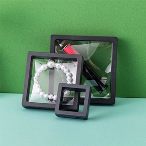 3D Floating <b>Display</b> <b>Case</b> Universal Coin Frame Holder Stand for Antique Coins Challenge Coin Jewelry Gems Minerals Rocks Specimen - Product Image 5