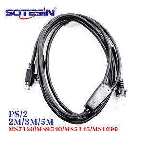 SOTESIN 5M KB <span class=keywords><strong>PS2</strong></span> a Rj50 teclado cuña Puerto código de barras escáner Cable lector de código QR Cable conector para Honeywell Orbit MK7120 - Product Image 2