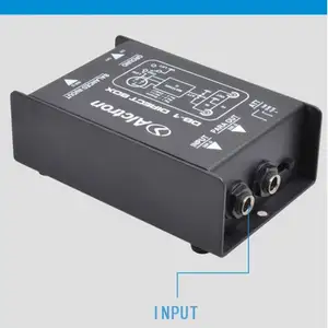 Alctron-minitaladro de Audio para portátil, interfaz de DB-1, salida de entrada equilibrada