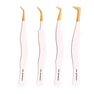 Pinzas para Extensión de Pestañas de Volumen Ruso para Aplicación Profesional, Pinzas de Alta Calidad con Puntas Finas y Estrechas - Product Image 1