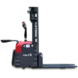 Apilador Eléctrico de Paletas de Doble Elevación Inicial de 3m 3.5 con Capacidad de 1500kg/2000kg, Montacargas con Batería de 48V para Uso en Almacenes, CE - Product Image 6